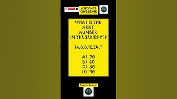 "Only Geniuses Can Find Next Number in the Series in 6 Seconds! 🤯🔥 #Challenge"