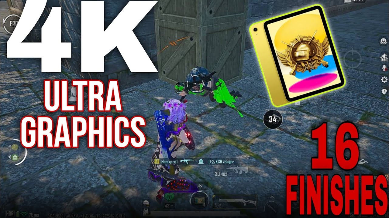 16 FINISHES ‼️ 4K ULTRA GRAPHICS OF BGMI | IPAD - YouTube