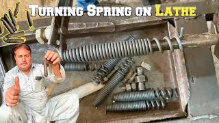 Handcrafted Springs on the Lathe: Mastering Manual Machining Techniques | Spring Making process