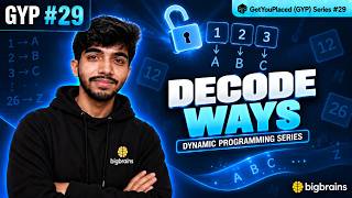 Decode Ways Explained | 1D Dynamic Programming | LeetCode 91 | GYP #29