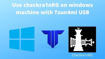 Use checkra1nRG on windows computer via Tsun4m1USB