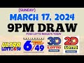 Lotto result today 9pm draw march 17 2024 658 649 swertres ez2 pcsolotto