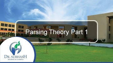 Parsing Theory Part 1
