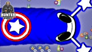 wormzoneio 🐛 MrHunter" Best snake gameplay #66 #wormszoneio #gaming screenshot 5