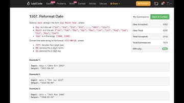 Reformat Date Java Solution | Leetcode 1507