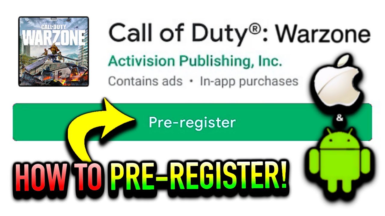WARZONE MOBILE HOW TO PRE-REGISTER NOW! (iOS/ANDROID)