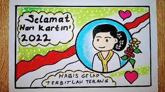 Cara menggambar poster hari Kartini Cara menggambar poster hari Kartini