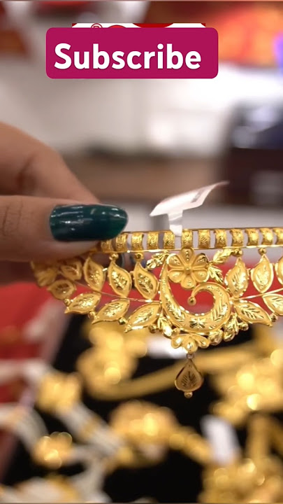 gold crown choker design//#gold #choker #jewellery #shorts
