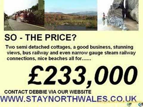 North Wales Holiday Cottages for sale with business