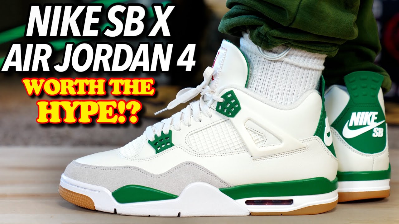 Nike SB Air Jordan 4 Pine Green ON FEET REVIEW! WATCH BEFORE YOU BUY ...