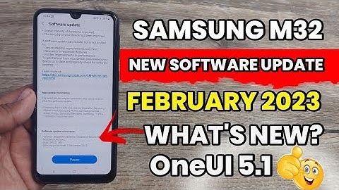 Samsung M32 : New Software Update | What