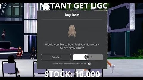 [UGC LIMITED] - FASHION KLOSSETTE SCRIPT - INSTANT GET UGC