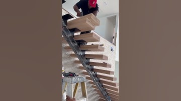 Floating stair installation
