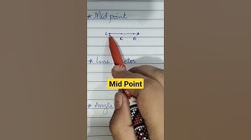 Mid point | basic geometry   for class 4
