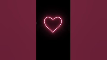 Black Screen Heart Animation effect  | Heart effect | kinemaster effect full screen status