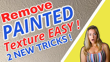 How to remove PAINTED textured / popcorn ceiling DIY Easy new way