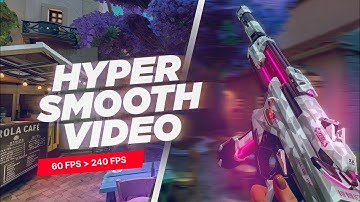 How To Make SUPER SMOOTH Gameplay Videos For Valorant Montages / TURN 60FPS INTO 240FPS