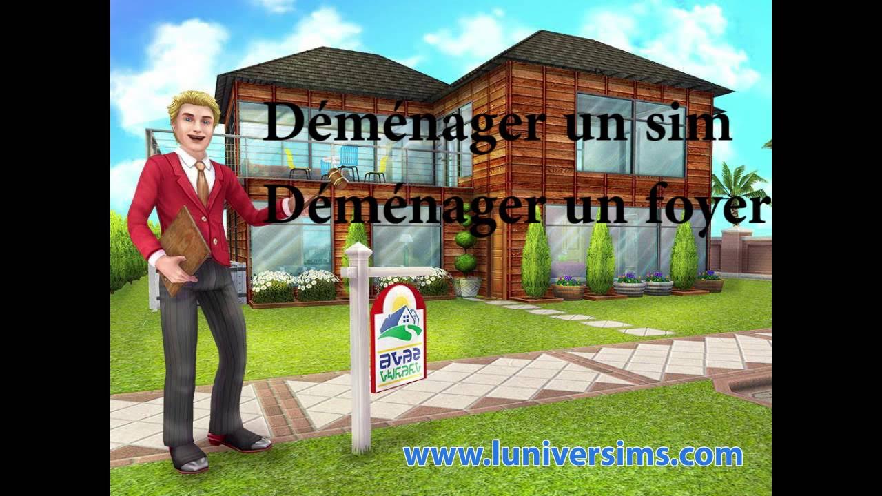 The Sims Freeplay Déménager un sim et un foyer YouTube