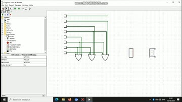 Menghubungkan Encoder oktal ke biner dan decorder biner ke seven segment