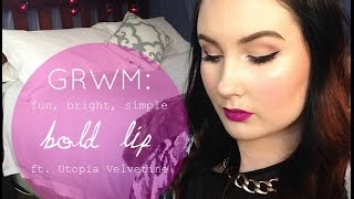 GRWM: Bold Lip ft. Lime Crime Utopia | Katherine Lynnette Beauty