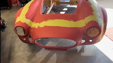 Shelby Cobra Replica build Part 69 body filler