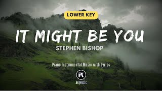 It Might Be You  Stephen Bishop lower Key  Piano Instrumental  With S