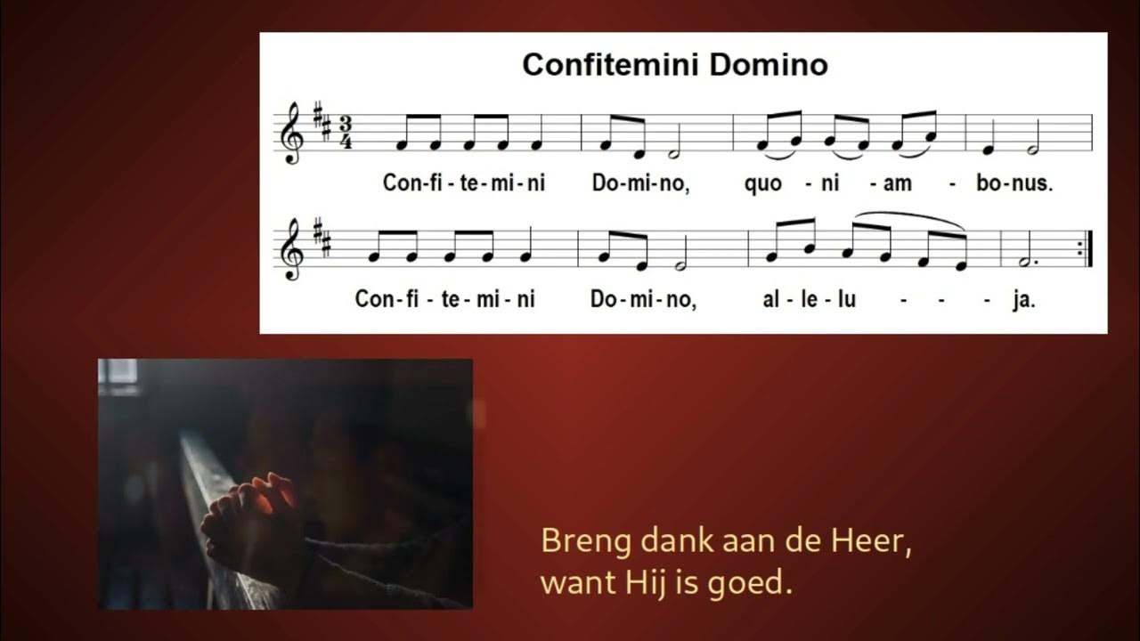 Confitemini Dominum, Taizé (with notes) Confitemini Dominum, Taizé (with notes)