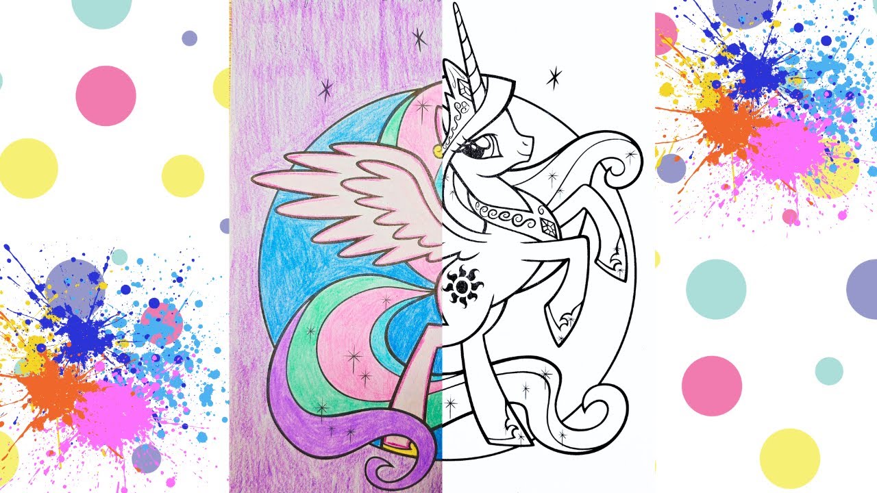 Princess Celestia 💖 My Little Pony Colouring