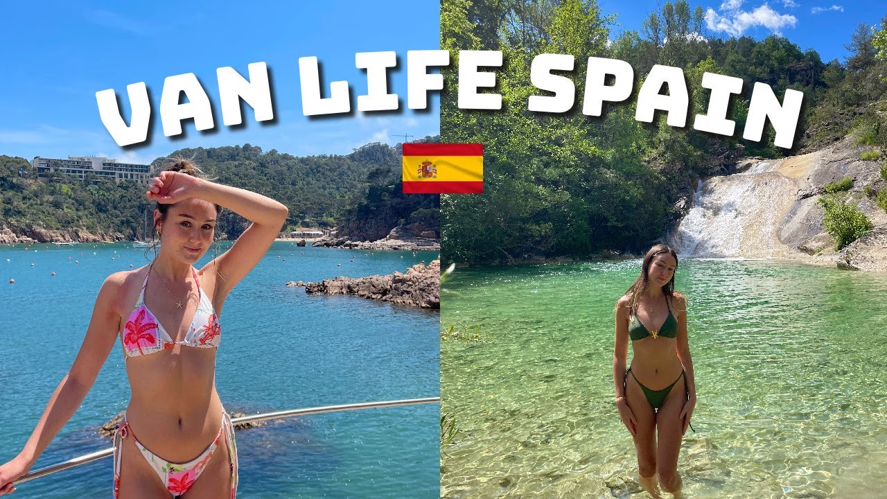 VAN LIFE SPAIN | Wild swimming in waterfalls | Hidden gem beaches