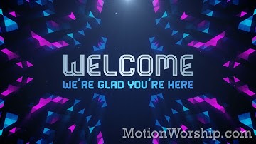 Crystal Patterns Welcome HD Loop by Motion Worship