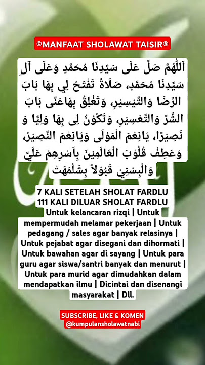 Manfaat Sholawat Taisir #trending #trendingshorts #trendingvideo #trendingreels #shortvideo #shorts