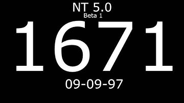Windows NT 5.0 build 1671