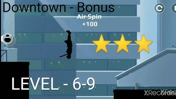 Vector - Downtown Bonus Mode Gameplay Walkthrough - Level 6-9 - All 3 Star⭐⭐⭐