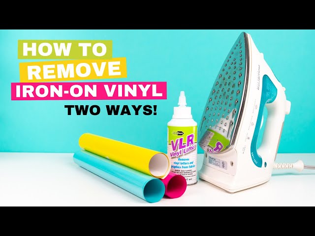 How To Remove Iron-On Vinyl? – Ahijoy