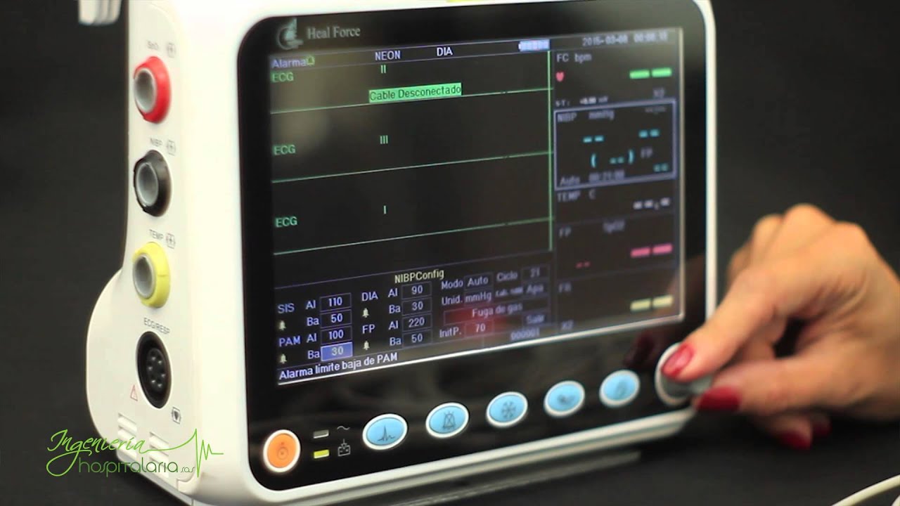 Electrocardiografo Portatil Pantalla Color ECG Heal Force