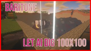 How to let A.I. mine 100x100 in Minecraft (EASY) with Baritone (WORKS IN 1.20 )