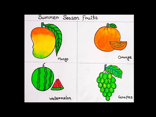 Vector graphics of plate of fruits drawing | Free SVG