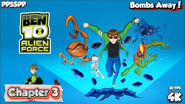 Ben 10 Alien Force PSP | Chapter 3: Bombs Away! [4K 30FPS]