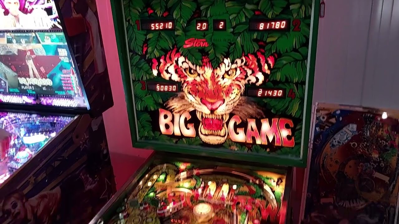 Big Game PINBALL (STERN march 1980) in Gameplay. A widebody machine.