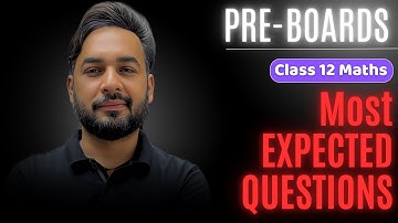 Most Expected & Important Questions 🔥 Chapterwise Class  12 Maths | Preboards Class 12 2025 🎯