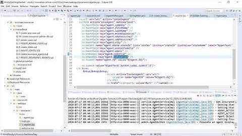 33. Delete Insurance Agents with Spring JDBC Template - Getting Started with Struts 2