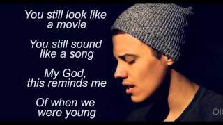 Adele-When We Were Young Lyrics(Leroy Sanchez Cover) chords