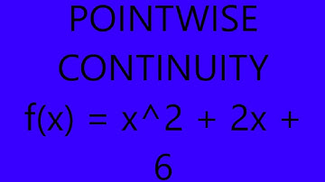 Pointwise continuity
