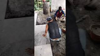 pemasangan granit lantai #granite #manualwork #tukang #teamwork #construction #lantai #finishing
