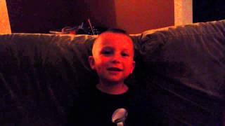 3 year old singing Pearl Jam - Lightning Bolt