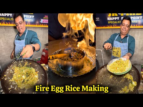 Fire Egg Rice || Egg Recipe of surat || Indian Street Food || Delhi Food Shaukeen || Food