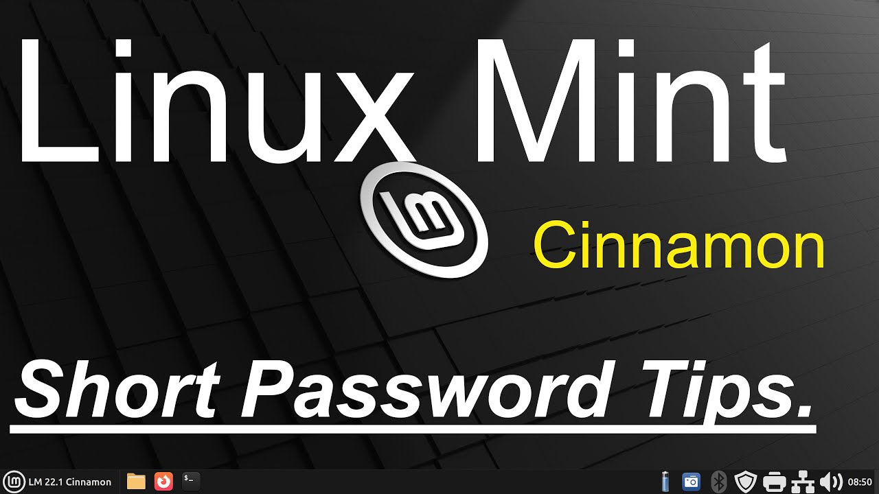 Linux Mint - Cinnamon - Short Password Tips. - YouTube