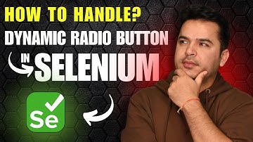 Handle Dynamic Radio Button and Check Box in Selenium WebDriver