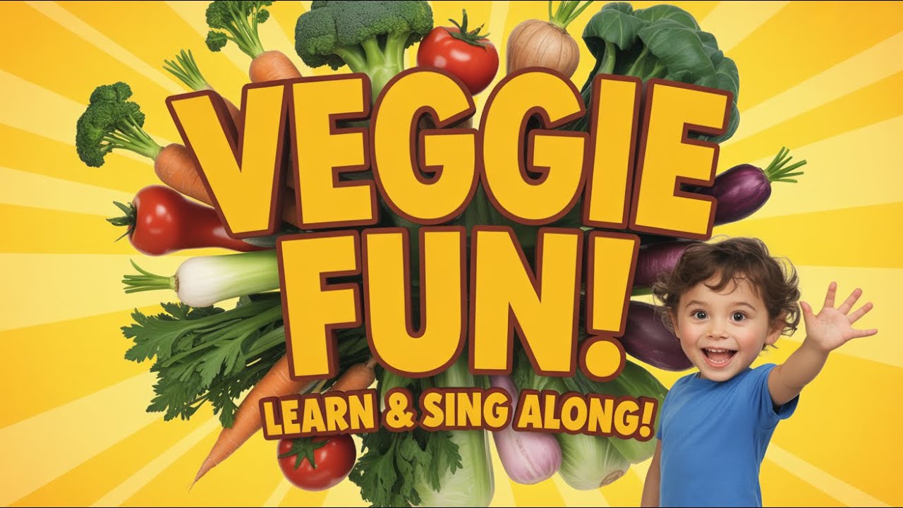 Learn Vegetables in English | Fun Kids Songs About Healthy Food and Vegetables