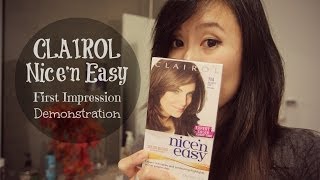 Clairol Nice'n Easy Hair Dye First Impression Demonstration